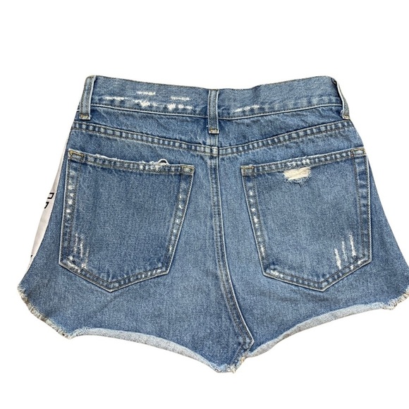 LF deconstructed shirt denim skirt size 25 - Picture 4 of 9